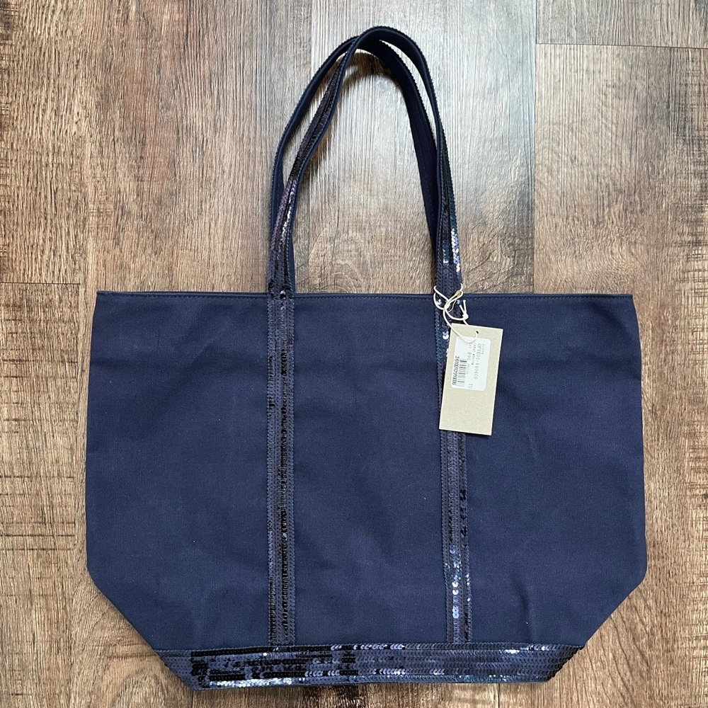 Vanessa Bruno Cabas Tote Indigo Sequin